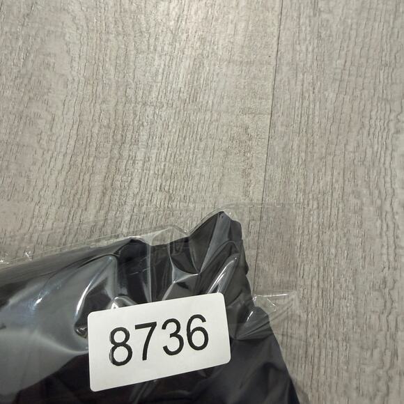 Vintage Adidas Windbreaker Track Pants Mens Large Black White Striped y2k Soccer - Picture 10 of 10